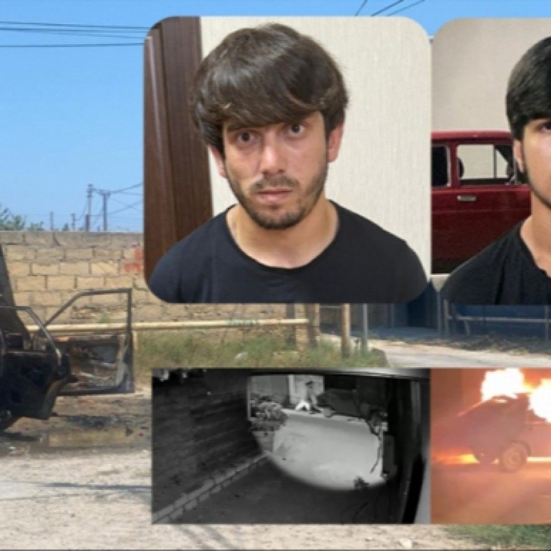 Sabunçu rayonunda avtomobili qəsdən yandıran şəxslər saxlanılıblar