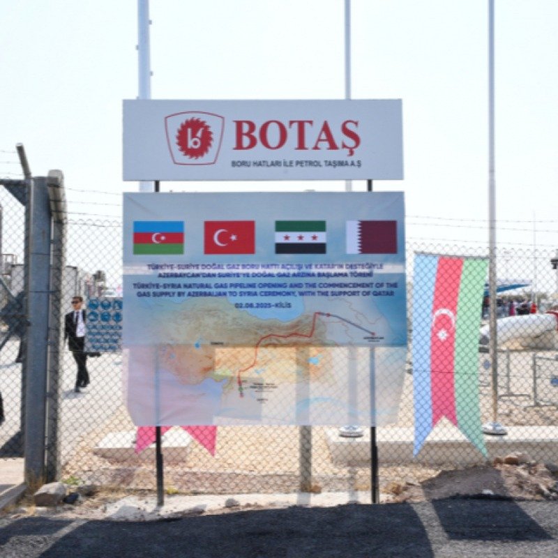 Azərbaycan qazının Suriyaya nəql olunma mərasimi keçirilir
