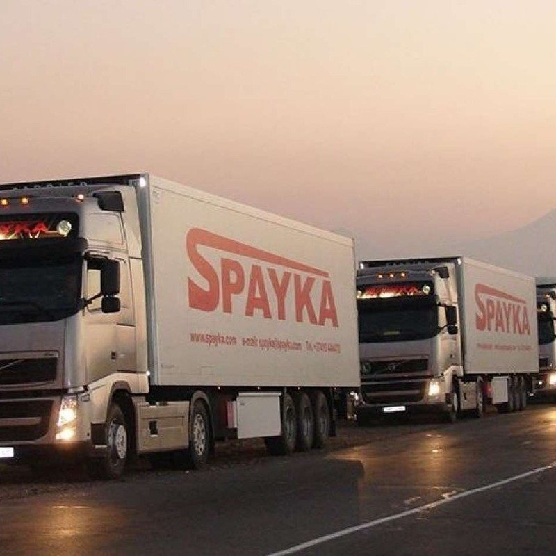 Rusiyada erməni şirkətinin 100 yük maşınına həbs qoyuldu