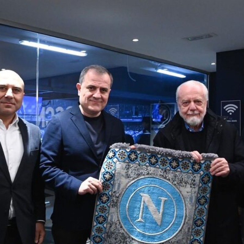 Ceyhun Bayramov "Napoli" - "Qarabağ" oyununu stadiondan izləyib - FOTO