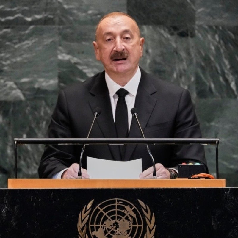 Əliyev: Xəzər dənizi sürətlə kiçilir və əsas səbəb iqlim dəyişmələri deyil