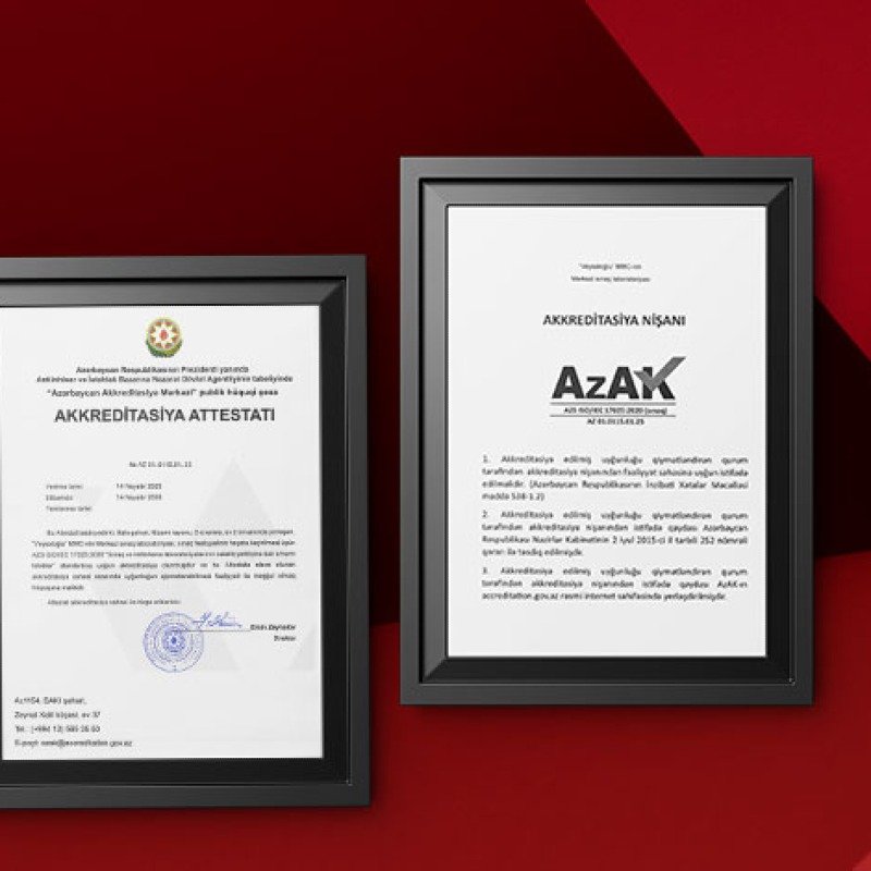 Veysəloğlu Mərkəzi Sınaq Laboratoriyası ISO/IEC 17025 akkreditasiyasını əldə etdi – keyfiyyət və etibarlılıqda yeni mərhələ