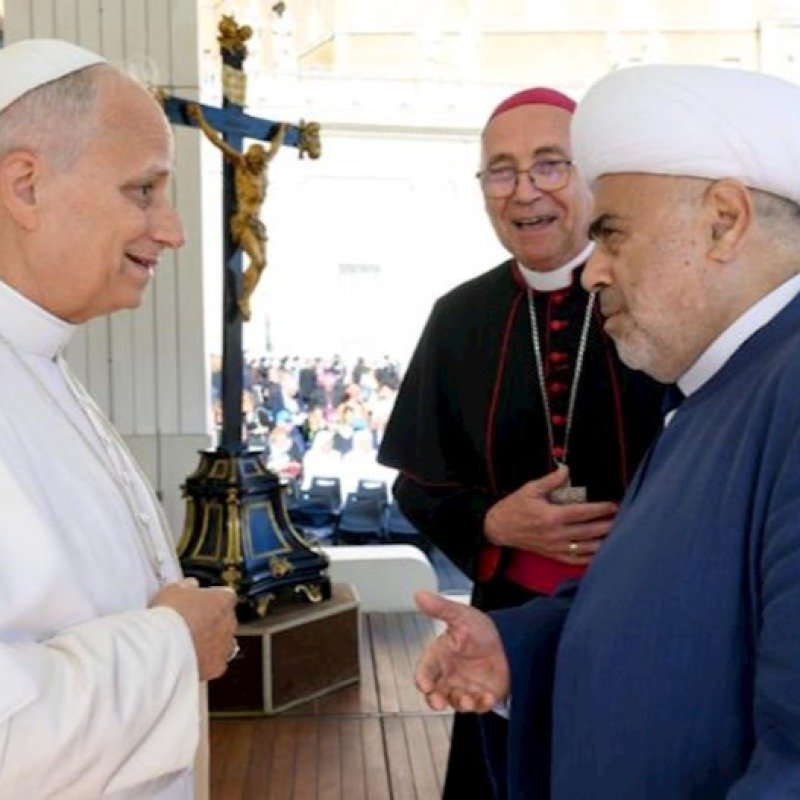 Şeyx Roma Papası ilə görüşdü – Fotolar