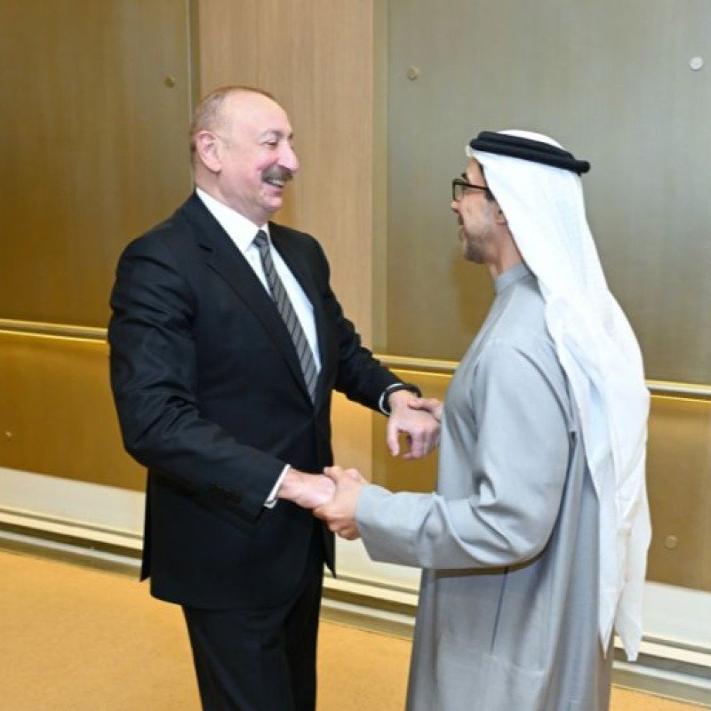 Prezident İlham Əliyev Birləşmiş Ərəb Əmirliklərinə işgüzar səfərə gəlib