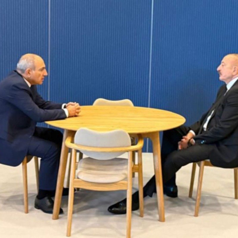 Kopenhagendə Prezident İlham Əliyevin Nikol Paşinyanla görüşü baş tutub - FOTO