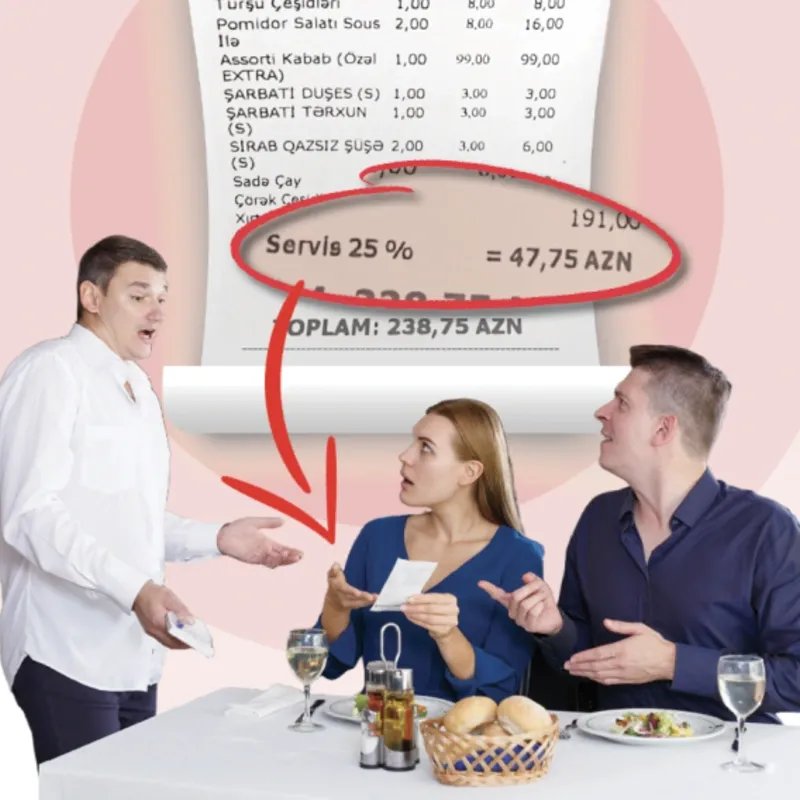 "Bizdə qayda belədir" - Restoranda müştəriləri gözləyən sürpriz
