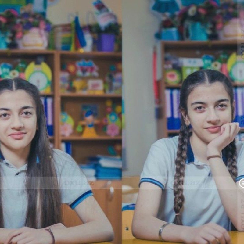 Salyanda əkiz bacılar eyni universitetə qəbul oldular